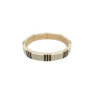 TORY BURCH Icon Enamel Bracelet in Tory Gold / New Ivory / Black